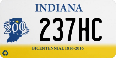 IN license plate 237HC