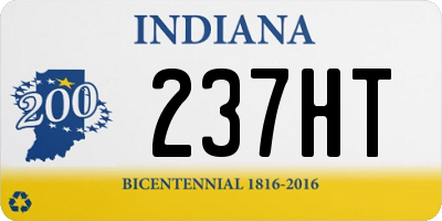 IN license plate 237HT