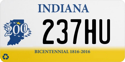 IN license plate 237HU