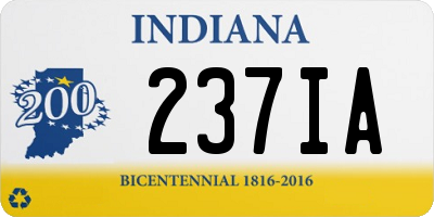 IN license plate 237IA
