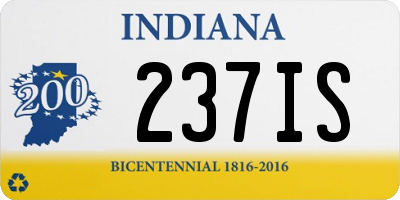 IN license plate 237IS