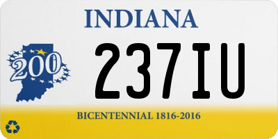 IN license plate 237IU