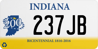IN license plate 237JB