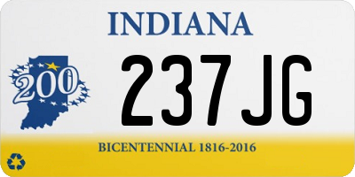 IN license plate 237JG