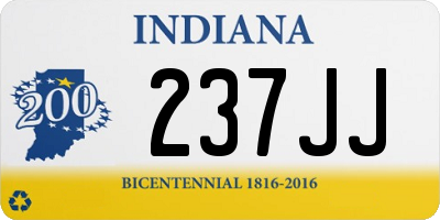 IN license plate 237JJ
