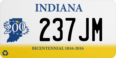 IN license plate 237JM