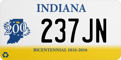 IN license plate 237JN