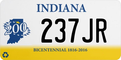 IN license plate 237JR