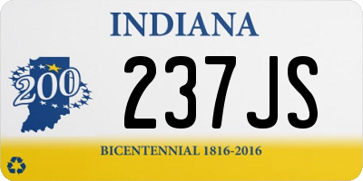 IN license plate 237JS