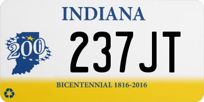 IN license plate 237JT