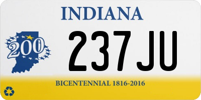 IN license plate 237JU