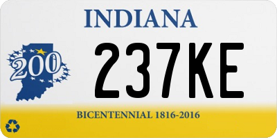 IN license plate 237KE