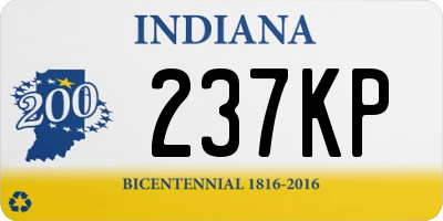 IN license plate 237KP