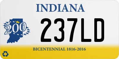 IN license plate 237LD