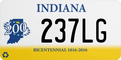 IN license plate 237LG