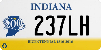 IN license plate 237LH