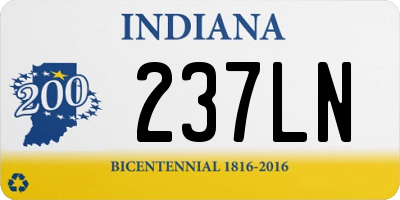 IN license plate 237LN