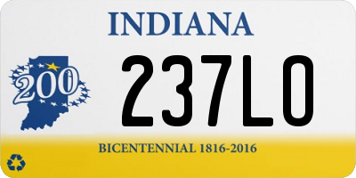 IN license plate 237LO