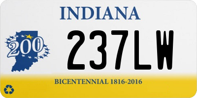 IN license plate 237LW