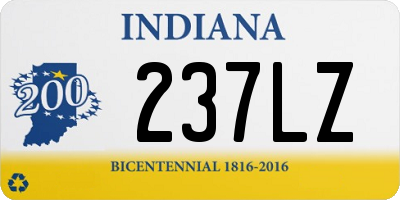 IN license plate 237LZ