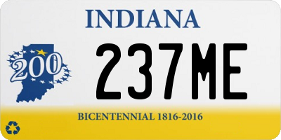 IN license plate 237ME