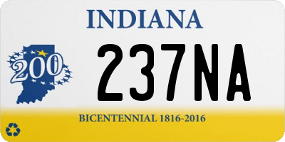 IN license plate 237NA