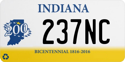 IN license plate 237NC