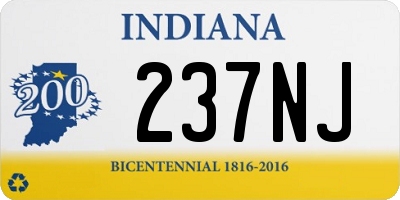 IN license plate 237NJ