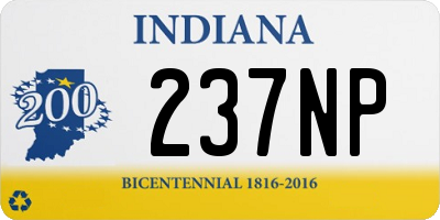 IN license plate 237NP