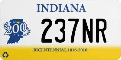 IN license plate 237NR