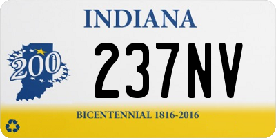 IN license plate 237NV