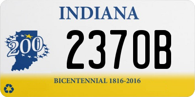 IN license plate 237OB