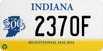 IN license plate 237OF