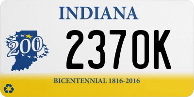 IN license plate 237OK