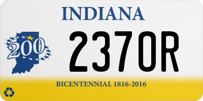 IN license plate 237OR
