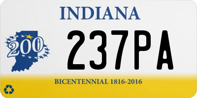 IN license plate 237PA