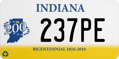 IN license plate 237PE