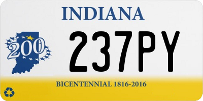 IN license plate 237PY