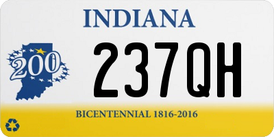 IN license plate 237QH