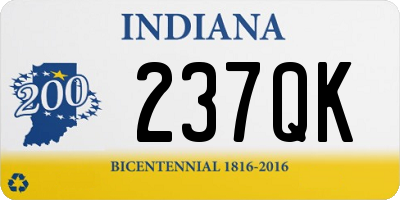 IN license plate 237QK