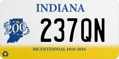 IN license plate 237QN