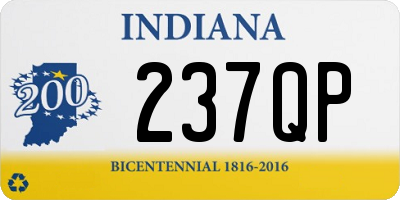 IN license plate 237QP