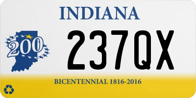 IN license plate 237QX