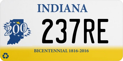 IN license plate 237RE