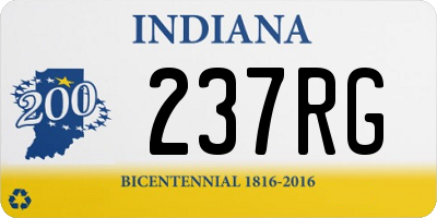 IN license plate 237RG