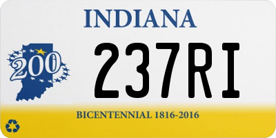 IN license plate 237RI