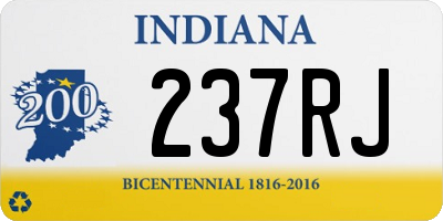 IN license plate 237RJ