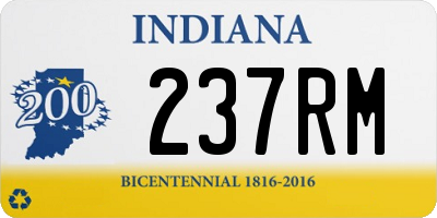 IN license plate 237RM