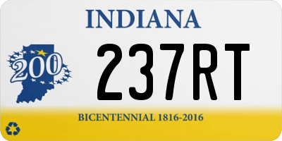 IN license plate 237RT