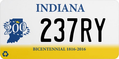 IN license plate 237RY